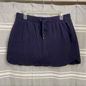 CROWN & IVY / Blue Cotton Skort Size L